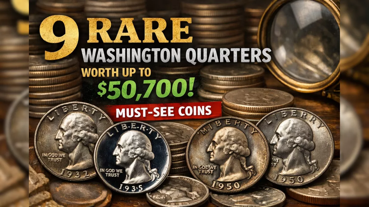 9 Rare Washington Quarters Worth Up to $50,700: Must-See Coins