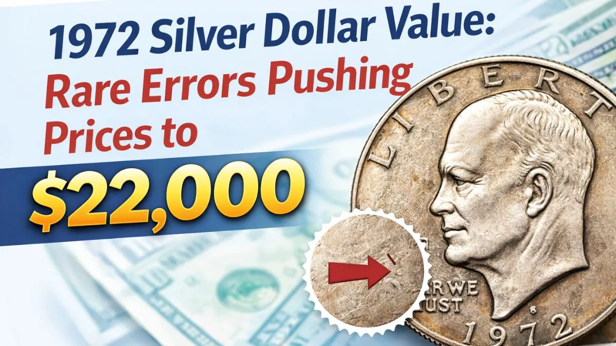 1972 Silver Dollar Value: Rare Errors Pushing Prices to $22,000